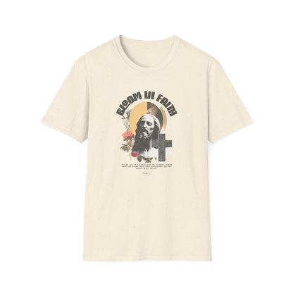 Grow in Faith T-Shirt — Retro Jesus Graphic Tee for Christians