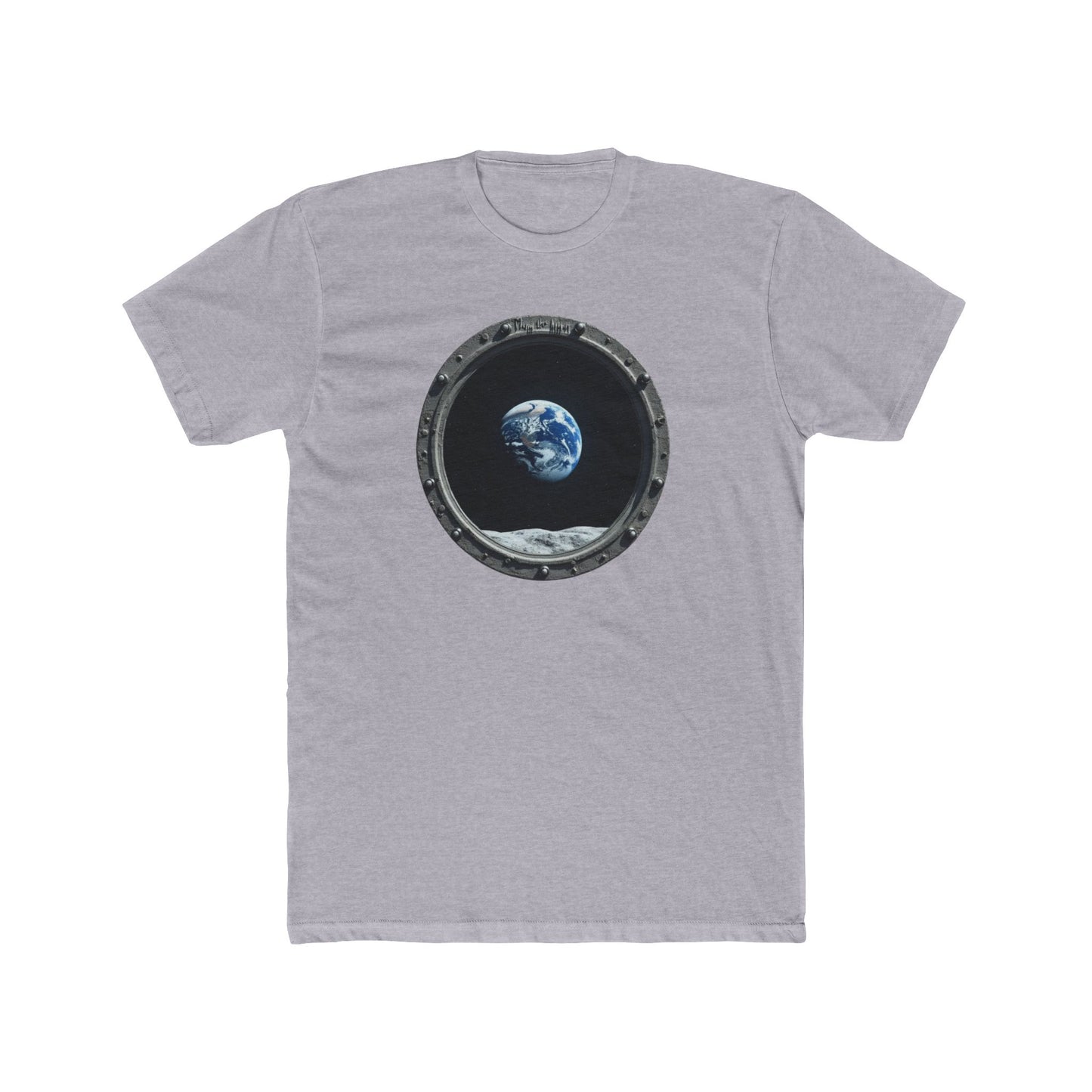 Earth view, Space-Inspired Unisex Cotton Crew Tee, Perfect for Astronaut Lovers, Casual Wear, Gift for Space Enthusiasts, Earth Day Celebration, [...] - Psychonaut Swag