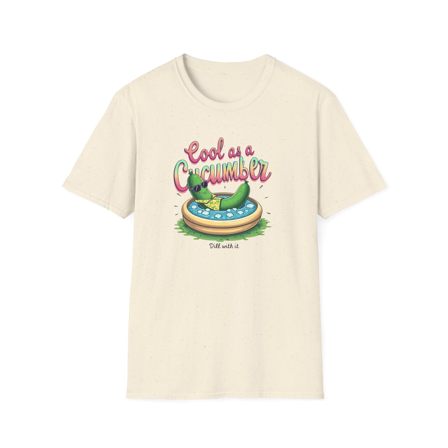 Cool as a Cucumber Unisex T-Shirt | Funny Summer Tee, Gift for Pool Parties, Relaxation Shirt, Fresh Summer Vibes, Chill Apparel, [...] - Psychonaut Swag