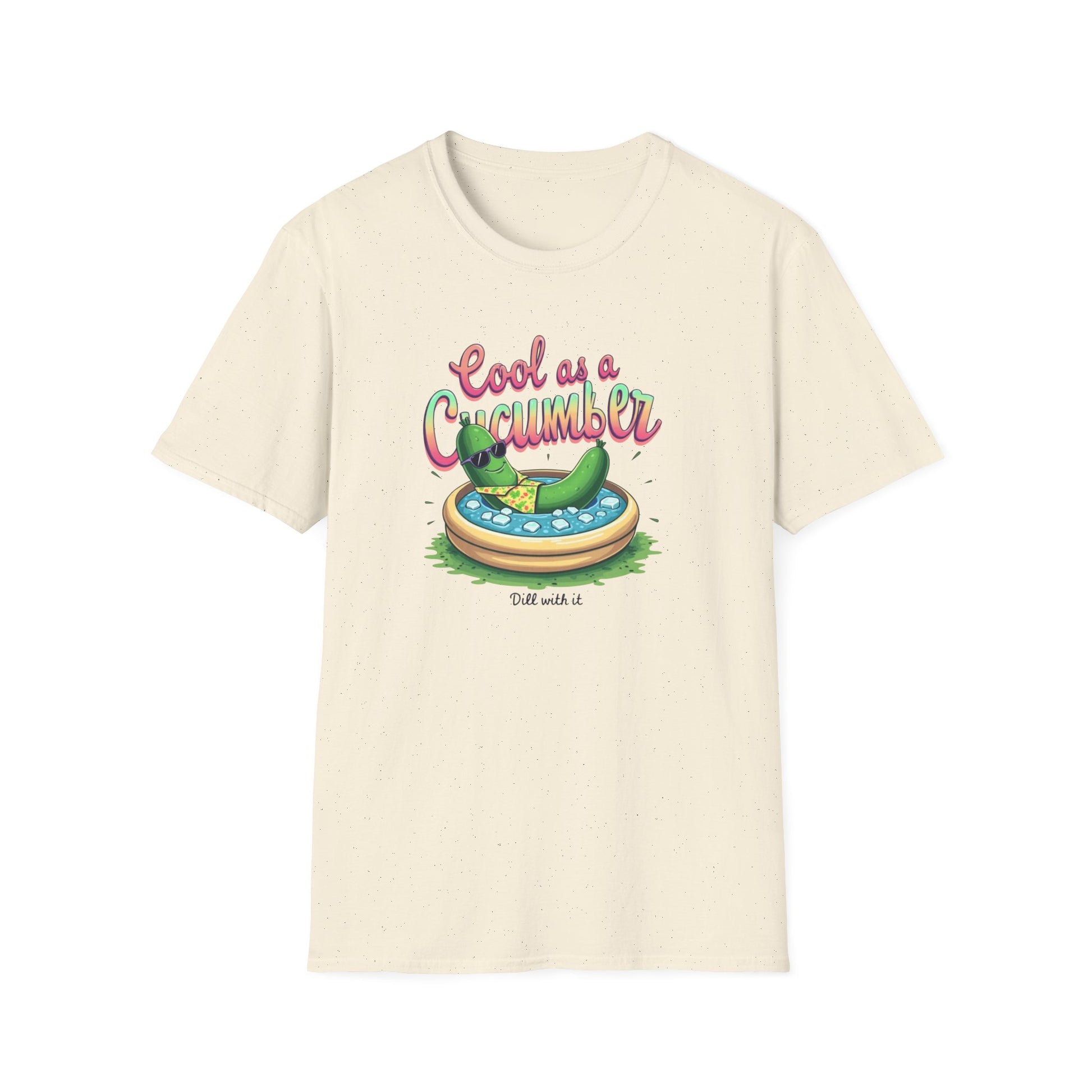 Cool as a Cucumber Unisex T-Shirt | Funny Summer Tee, Gift for Pool Parties, Relaxation Shirt, Fresh Summer Vibes, Chill Apparel, [...] - Psychonaut Swag