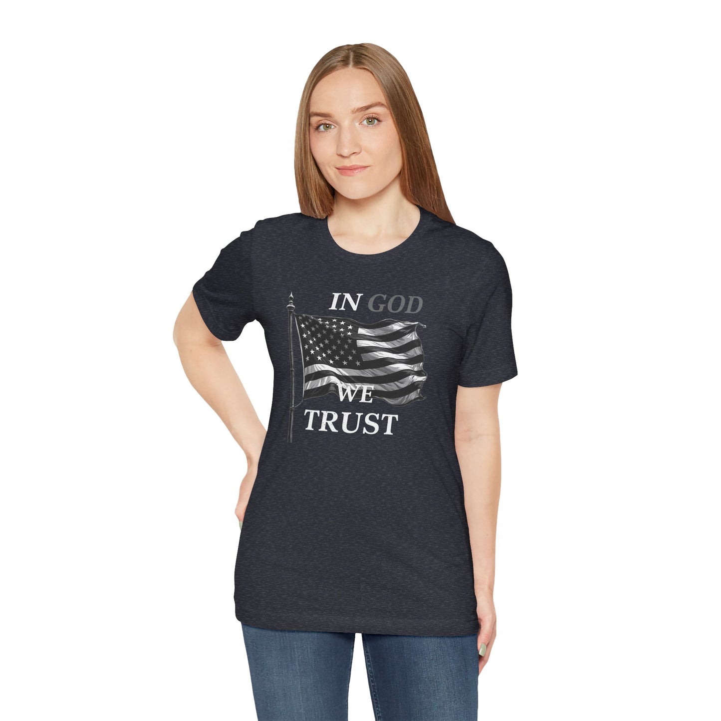 In God We Trust American Flag Tee