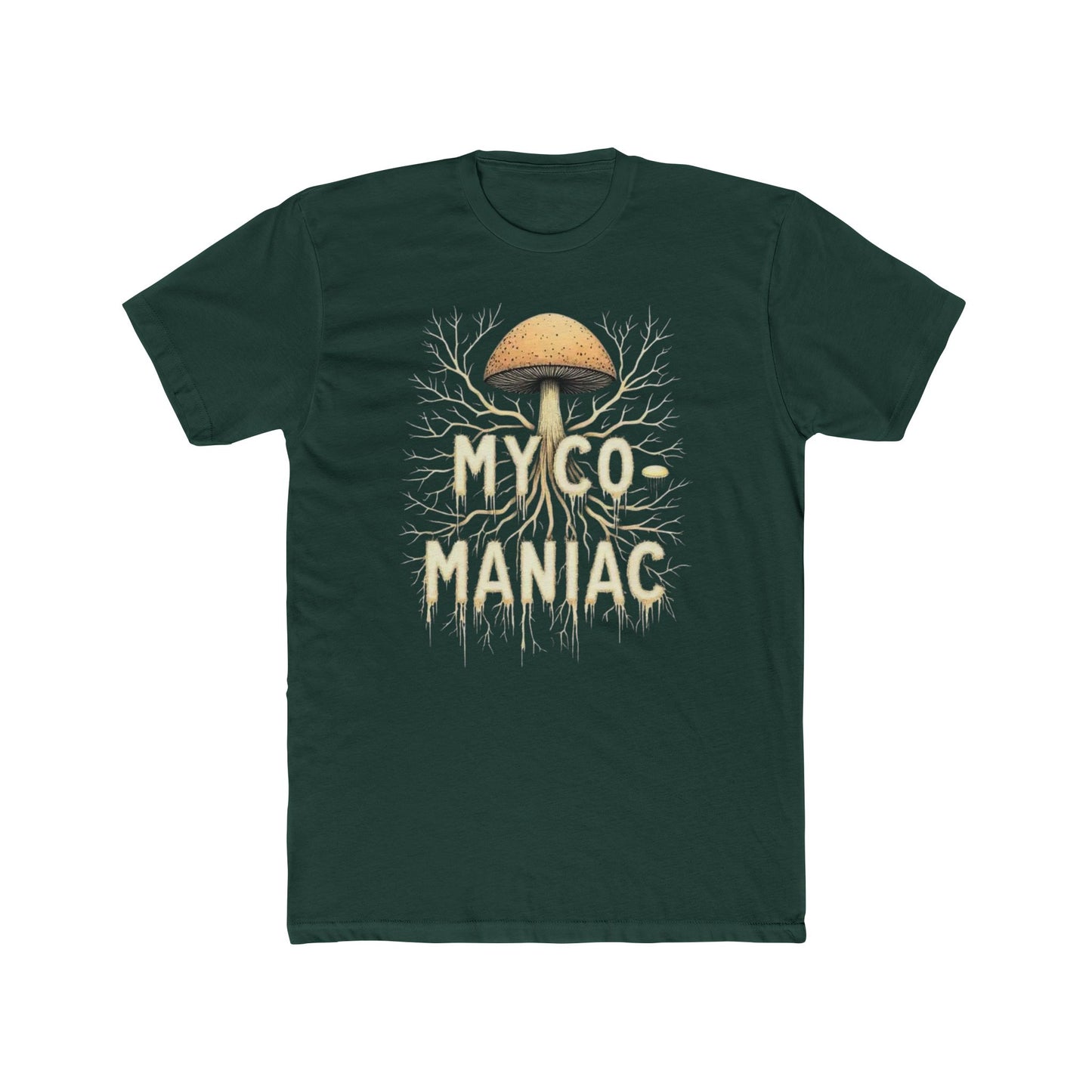 Myco-Maniac Unisex Cotton Crew Tee - Fun Fungi Shirt, Nature Lover Gift, Mushroom Enthusiast Apparel, Eco-Friendly Top, Perfect for [...] - Psychonaut Swag