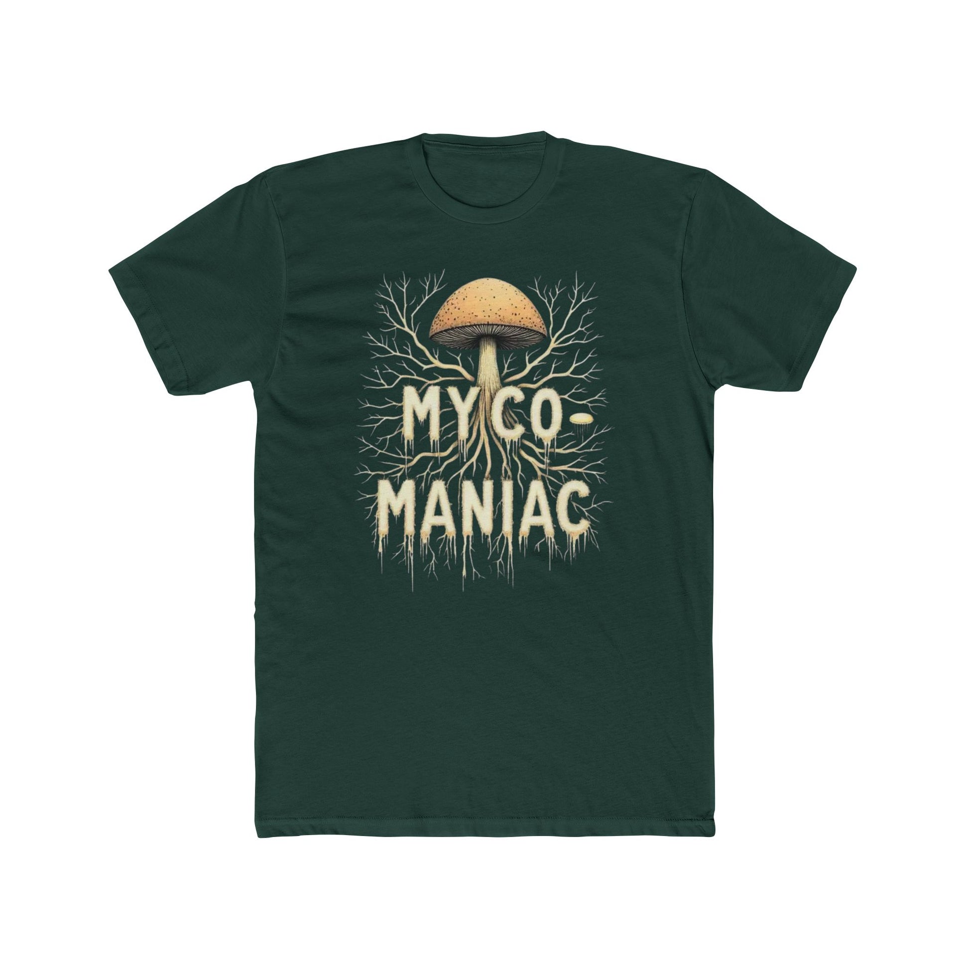 Myco-Maniac Unisex Cotton Crew Tee - Fun Fungi Shirt, Nature Lover Gift, Mushroom Enthusiast Apparel, Eco-Friendly Top, Perfect for [...] - Psychonaut Swag