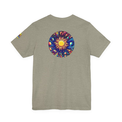 Psychonaut Staple solar system, Unisex Jersey Short Sleeve Tee - Psychonaut Swag