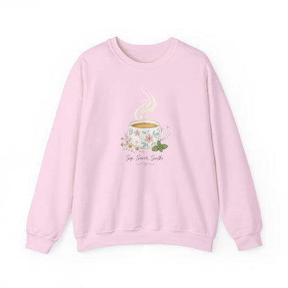 Sip and Soothe, Unisex Heavy Blend™ Crewneck Sweatshirt