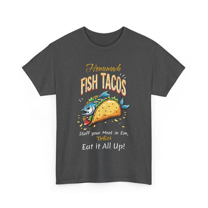 Fish Tacos Unisex Cotton Tee - Perfect for Food Lovers & Taco Tuesday - Psychonaut Swag