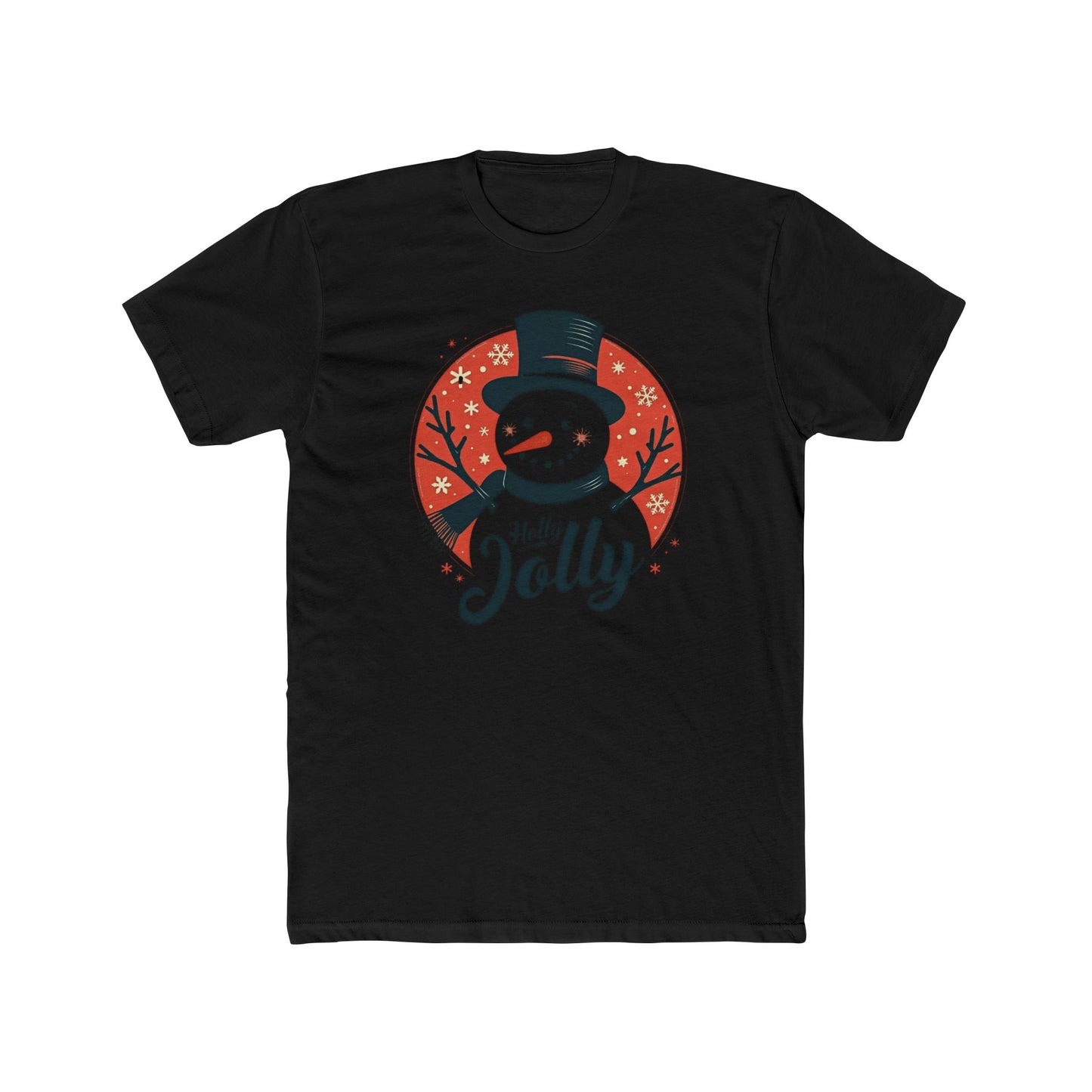 Holly Jolly Snowman T-Shirt — Christmas Holiday Crew Tee