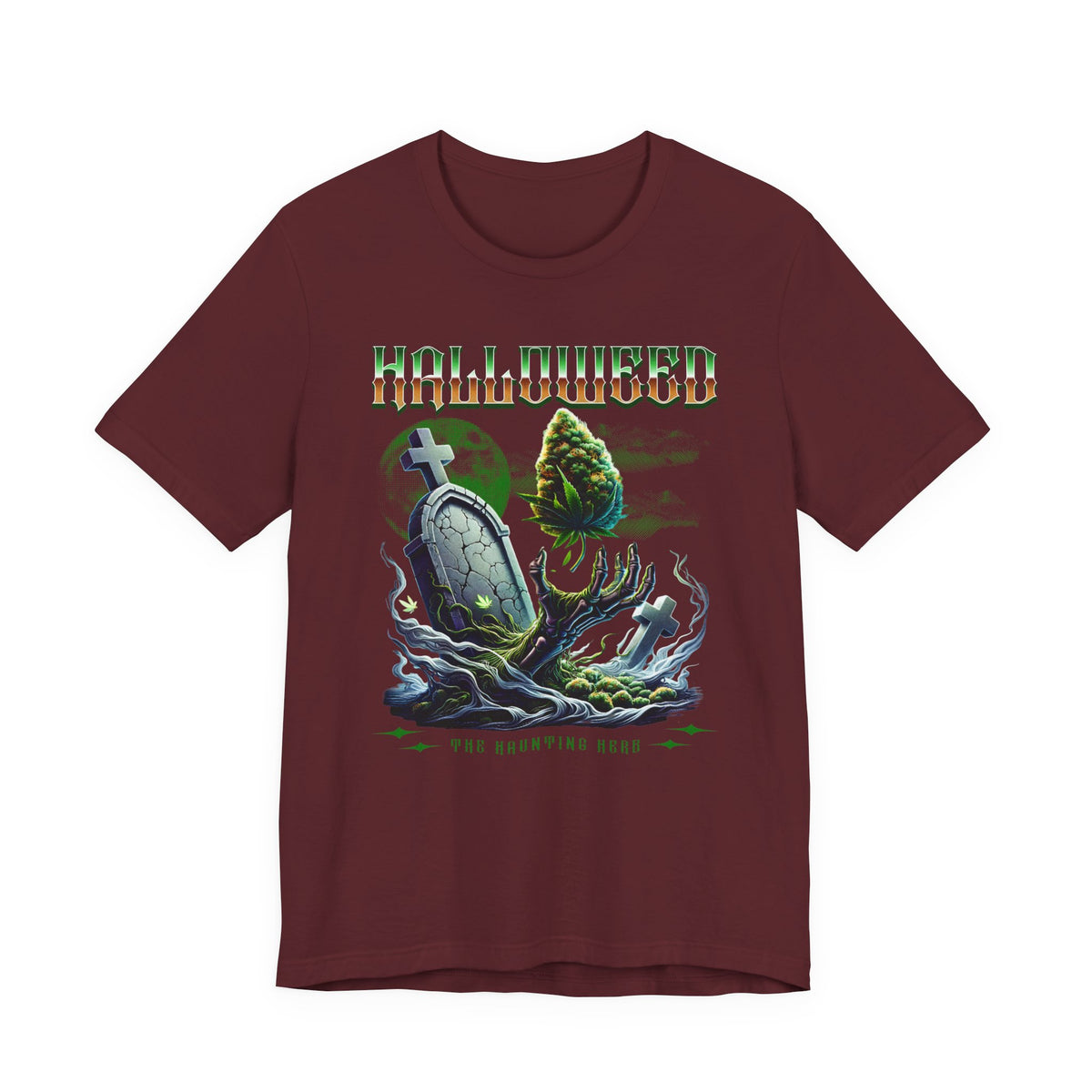Halloweed, Haunted Herb, Unisex Jersey Short Sleeve Tee