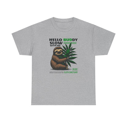 Sloth Buddy, Unisex Heavy Cotton Tee