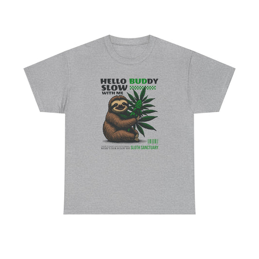 Sloth Buddy, Unisex Heavy Cotton Tee