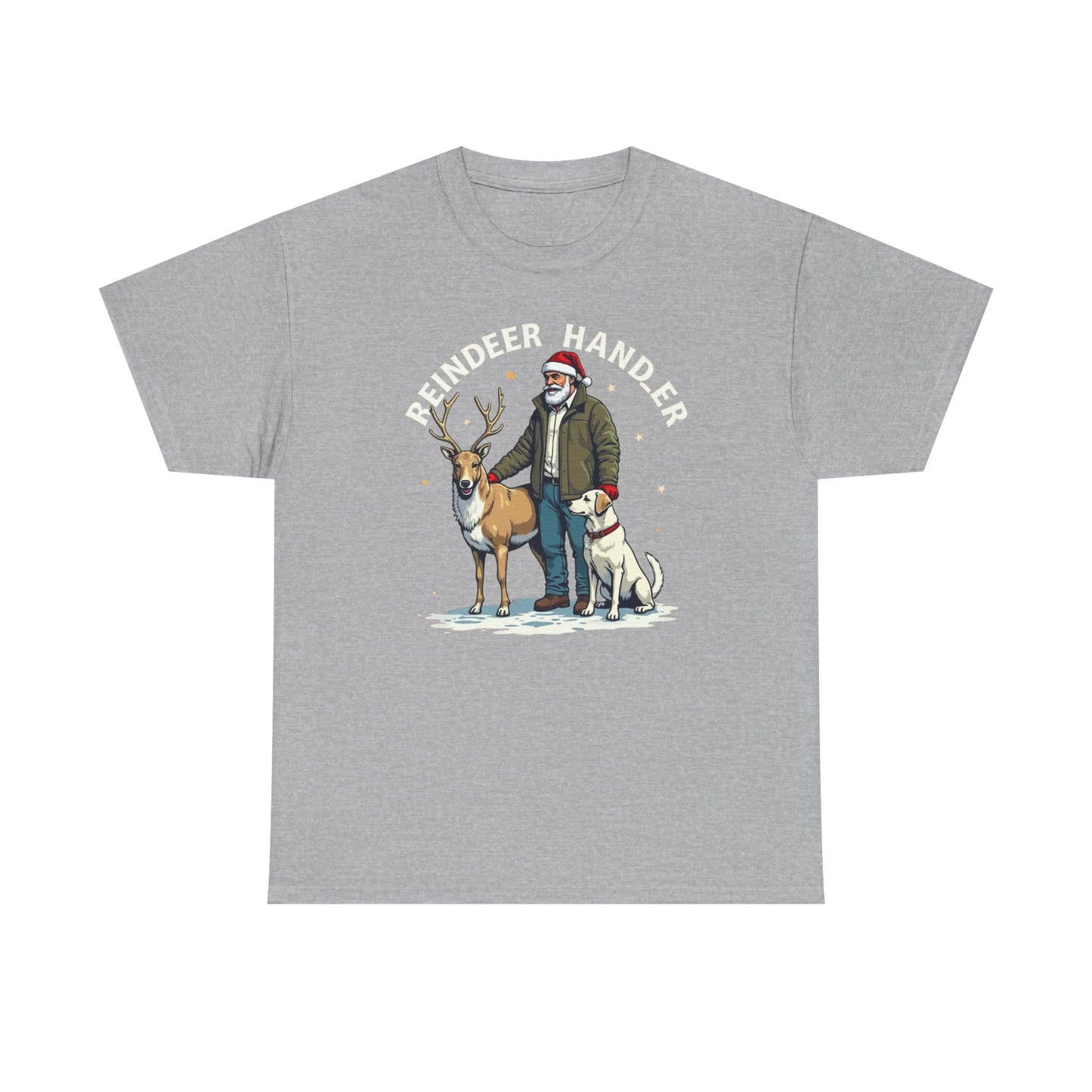 Reindeer Handler T‑Shirt — Santa Handler Graphic Holiday Tee