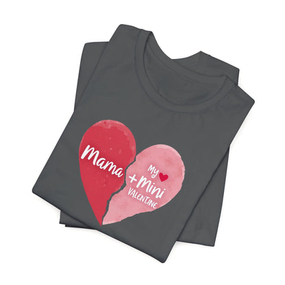 Mama + Mini Valentine T-Shirt — Matching Mother & Child Heart Tee