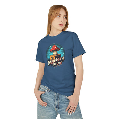 Questionable Mushroom Mystery Tee, Fun Gift for Gamers, Casual Style Shirt, Vintage Vibe Tee, Unisex Cotton Tee for Festivals - Psychonaut Swag