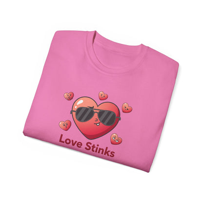 Love Stinks Heart Tee — Funny Valentine’s Day Shirt