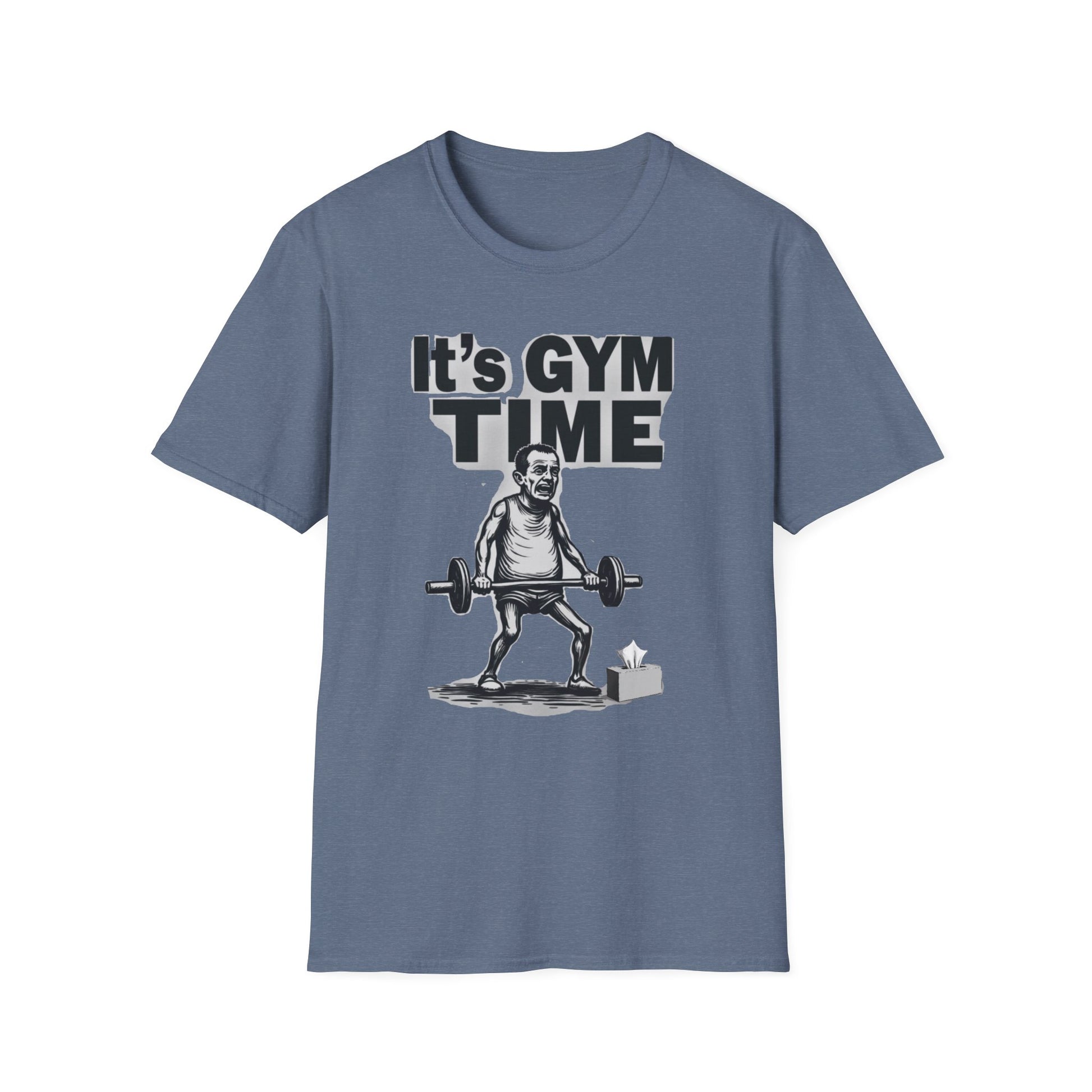 It's Gym Time T-Shirt, Motivational Workout Shirt, Fitness Apparel, Gift for Gym Lovers, Casual Sport Tee - Psychonaut Swag