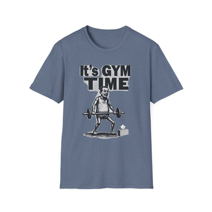 It's Gym Time T-Shirt, Motivational Workout Shirt, Fitness Apparel, Gift for Gym Lovers, Casual Sport Tee - Psychonaut Swag