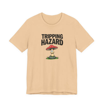 Tripping Hazard Mushroom Tee, Unisex Short Sleeve Shirt, Nature Lover Gift, Funny Graphic Shirt, Eco-Friendly Apparel, Mushroom [...] - Psychonaut Swag