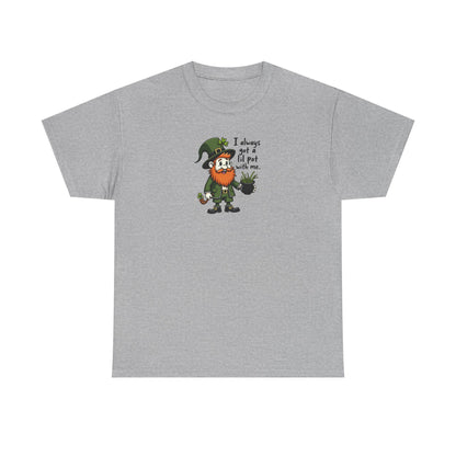 St. Patrick’s Day Leprechaun T‑Shirt — “I Always Get A Little Pat With Me” Funny Irish Tee