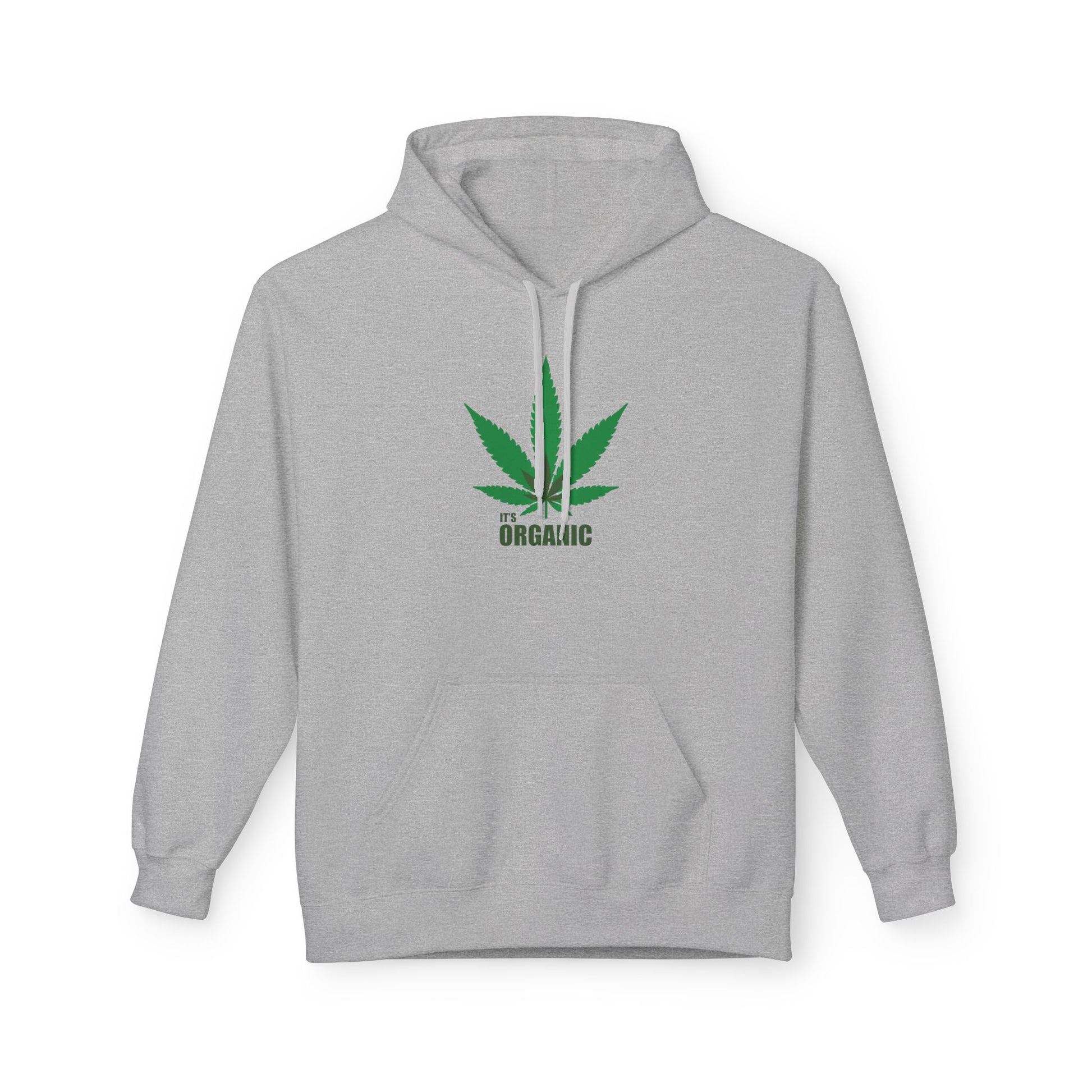It's Organic, Marijuana Leaf, Unisex Midweight Softstyle Fleece Hoodie - Psychonaut Swag