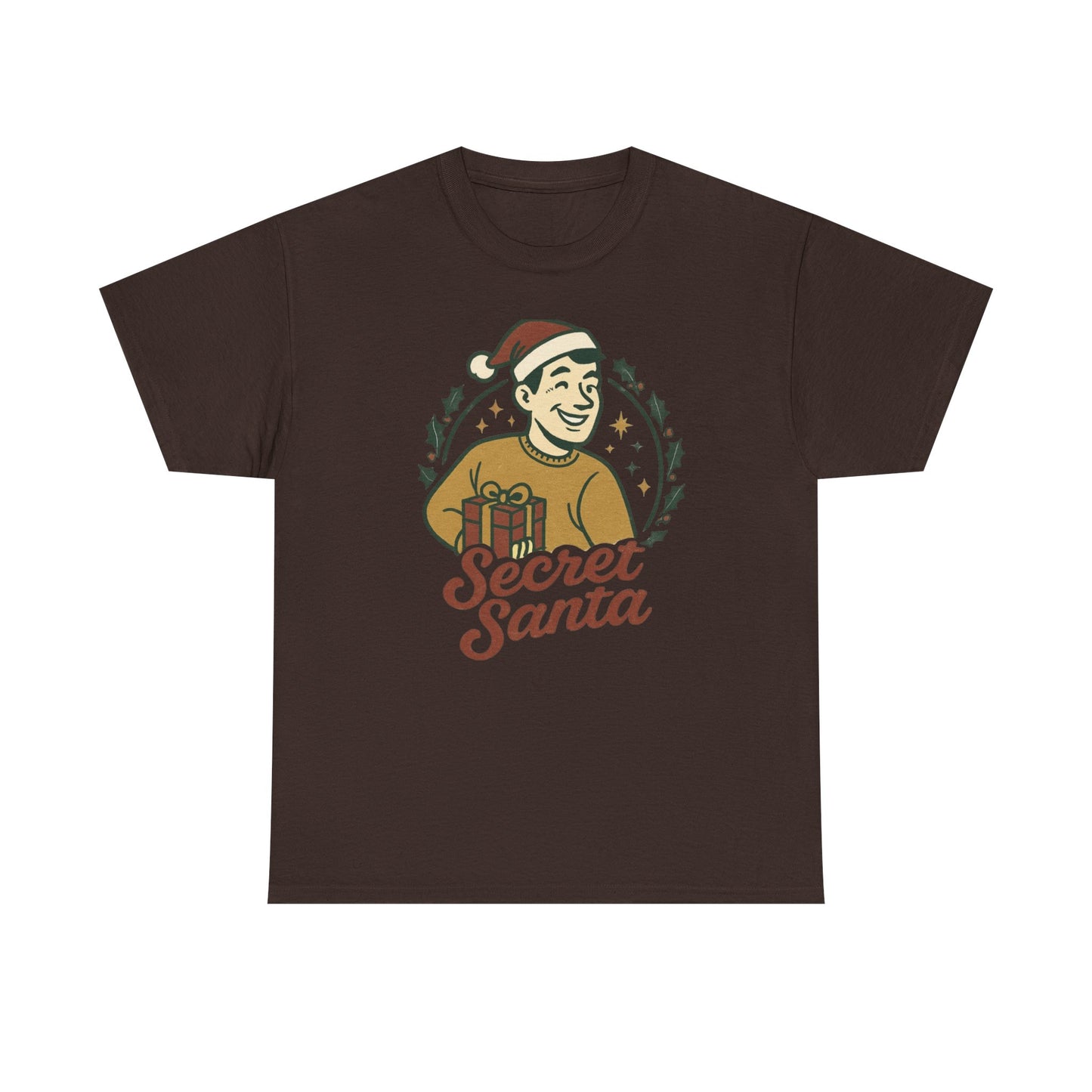 Secret Santa T-Shirt — Retro Holiday Graphic Tee