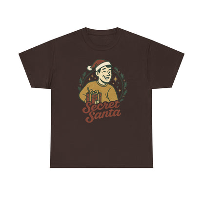Secret Santa T-Shirt — Retro Holiday Graphic Tee
