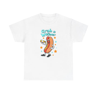Weiner with mustard, Unisex Heavy Cotton Tee