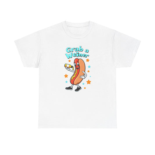 Weiner with mustard, Unisex Heavy Cotton Tee