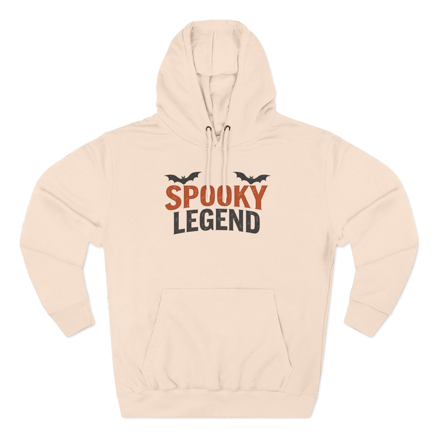 Spooky Legend Hoodie — Halloween Bat Graphic Fleece Sweatshirt