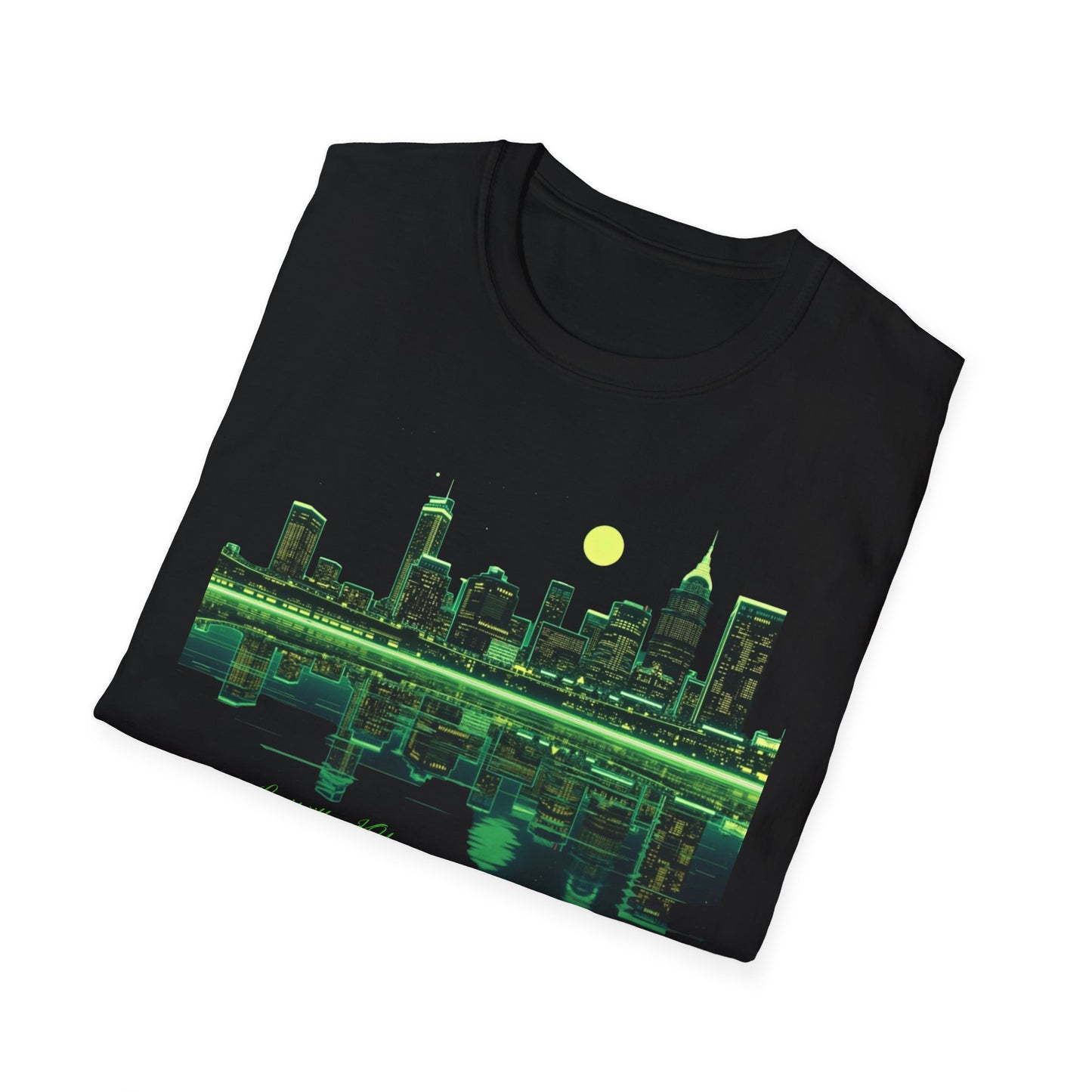 Louisville Night Scape, Unisex Softstyle T-Shirt