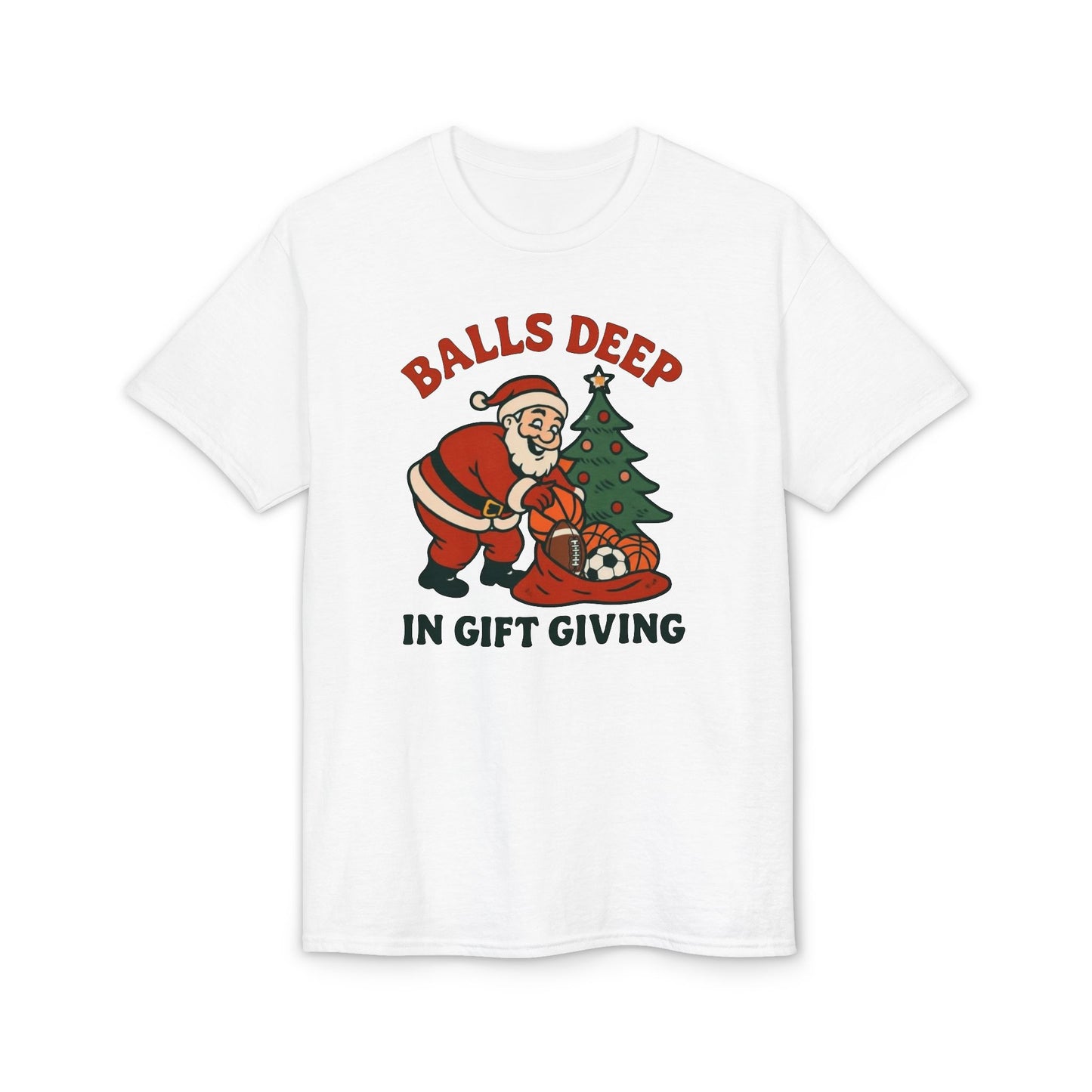 Santa Balls Deep, Unisex DryBlend® T-Shirt