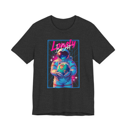 Astronaut Explorer Tee — "Lonely in Orbit" Space Graphic T-Shirt