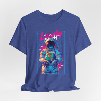Astronaut Explorer Tee — "Lonely in Orbit" Space Graphic T-Shirt