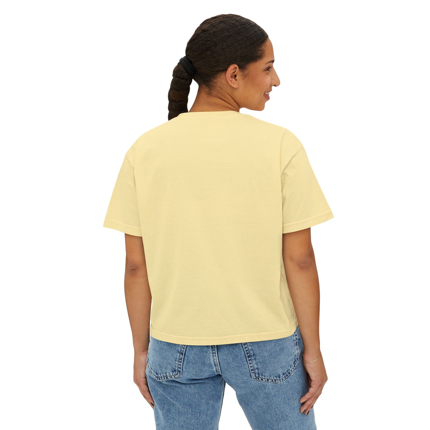 Witch Tarot Boxy Tee - Mystic Crystal Ball Graphic Women’s Crop Shirt