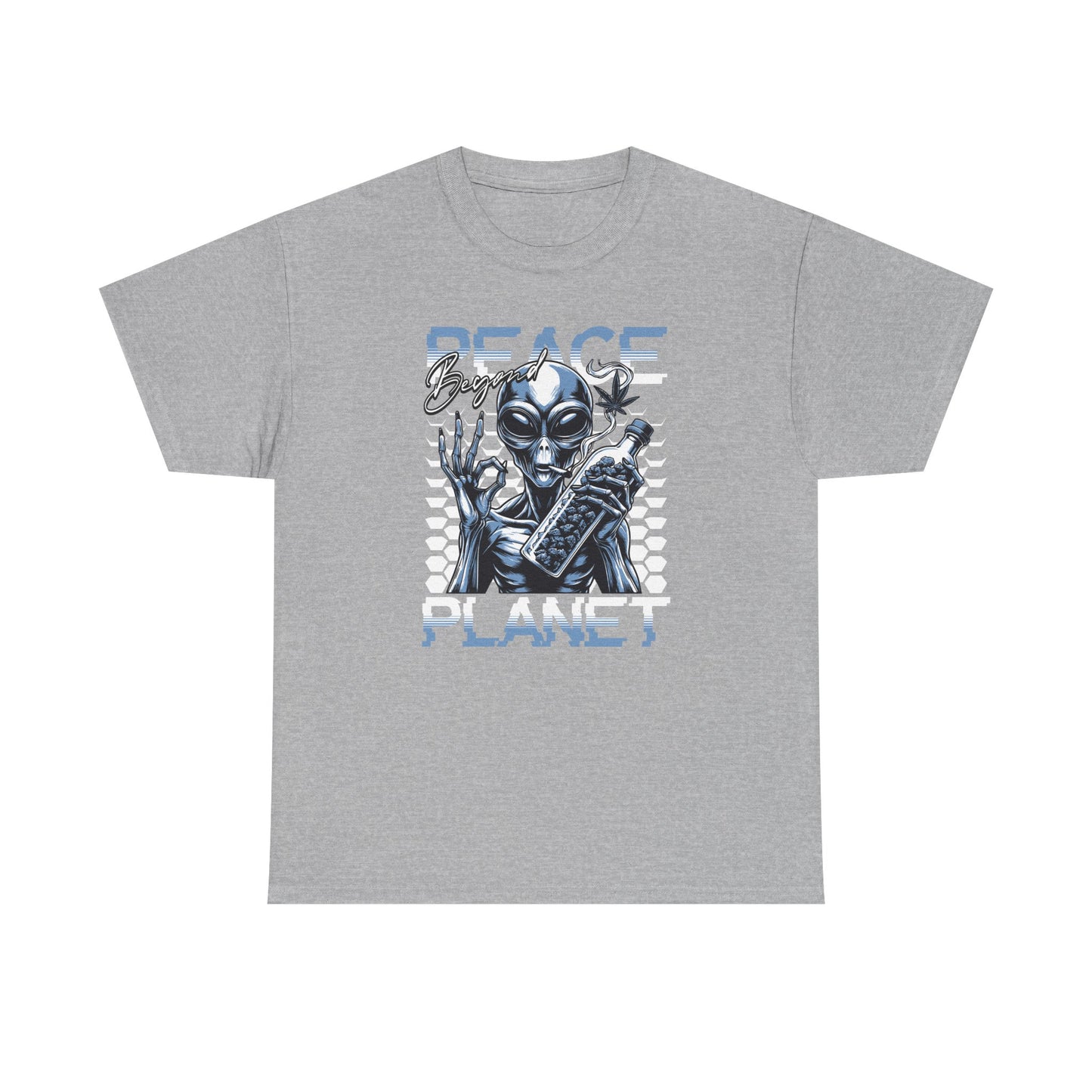 Peace Planet Alien T‑Shirt — Retro Sci‑Fi Graphic Tee