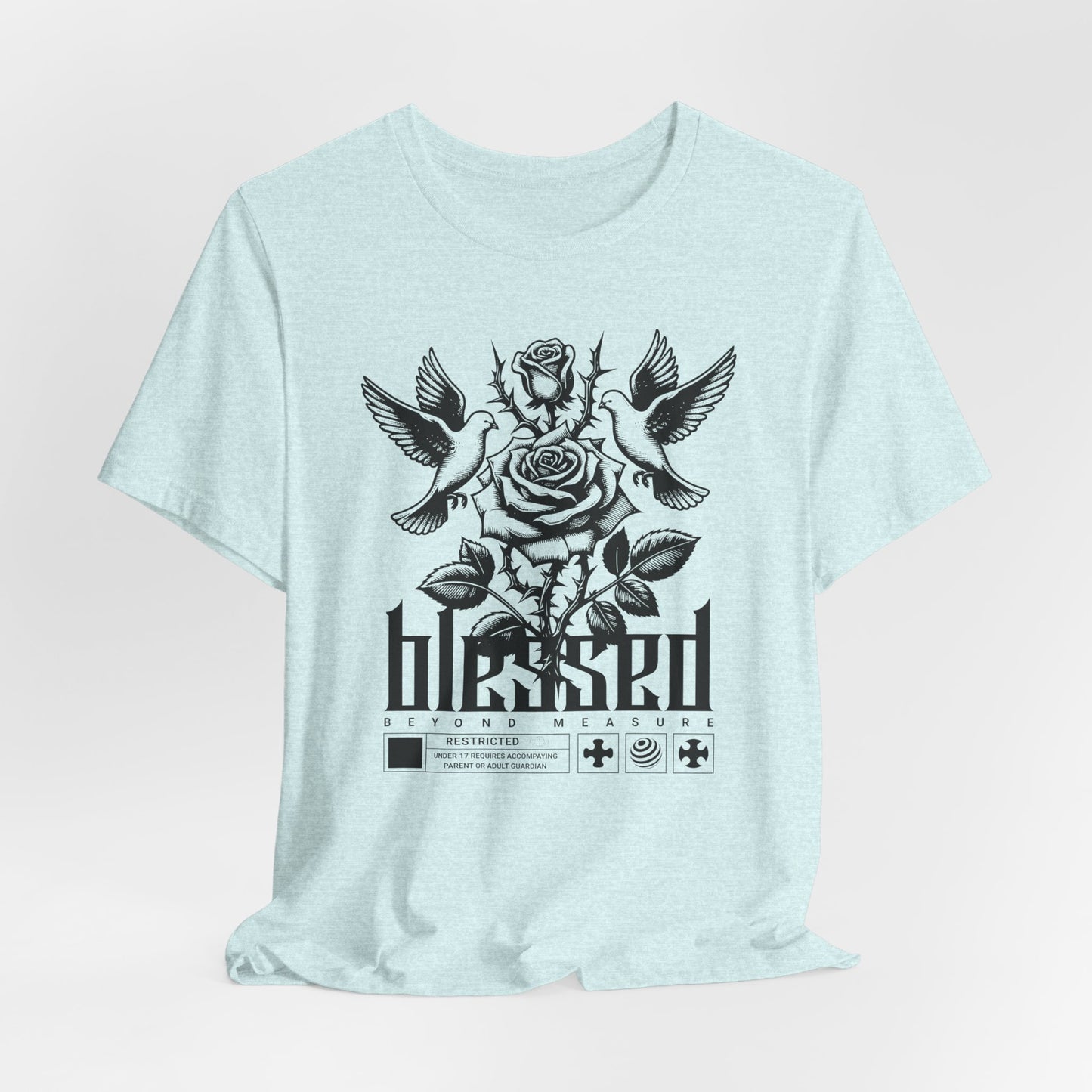 Blessed Rose Tee — Vintage Floral Graphic T‑Shirt