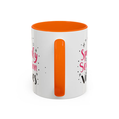 Spooky Season Vibes Accent Coffee Mug (Halloween 11/15oz)