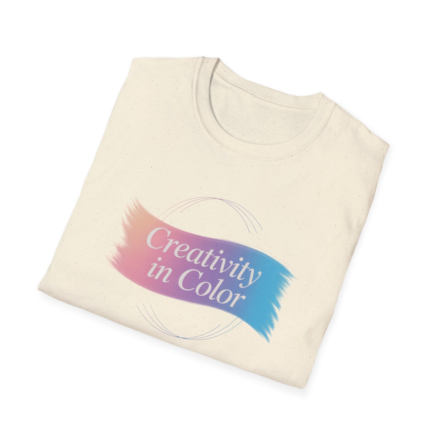 Creativity in Color T-Shirt — Pastel Brushstroke Art Tee