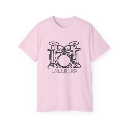 Drum-A-Diddle, Drumset Paradiddle, Unisex Ultra Cotton Tee - Psychonaut Swag