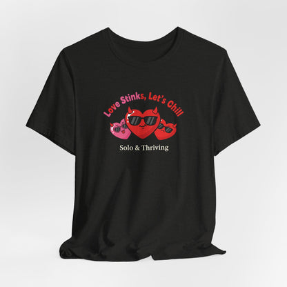 Love Smiles Tee — Retro Heart Sunglasses Graphic T-Shirt