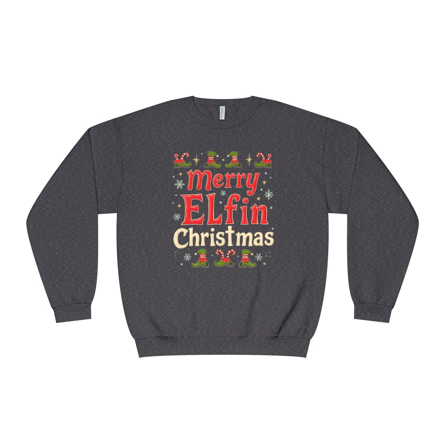 Christmas Elf Unisex Sweatshirt - Merry Elfin Christmas Tee for Elf Fanatics