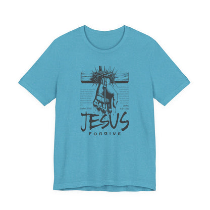 Jesus Forgive Cross T-Shirt — Christian Faith Tee