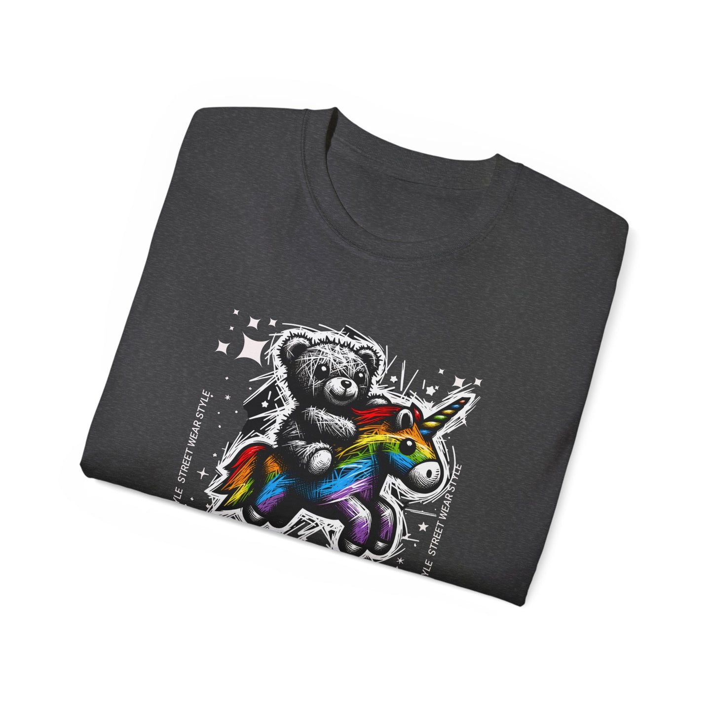 Bear Riding Unicorn, Unisex Ultra Cotton Tee