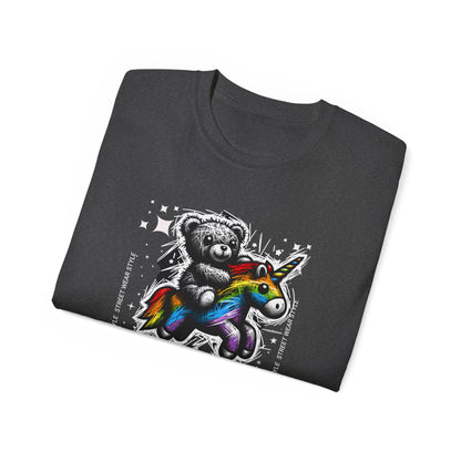 Bear Riding Unicorn, Unisex Ultra Cotton Tee