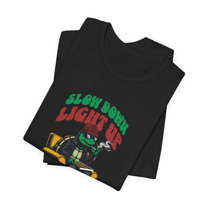 Slow Turtle, Unisex Jersey Short Sleeve Tee