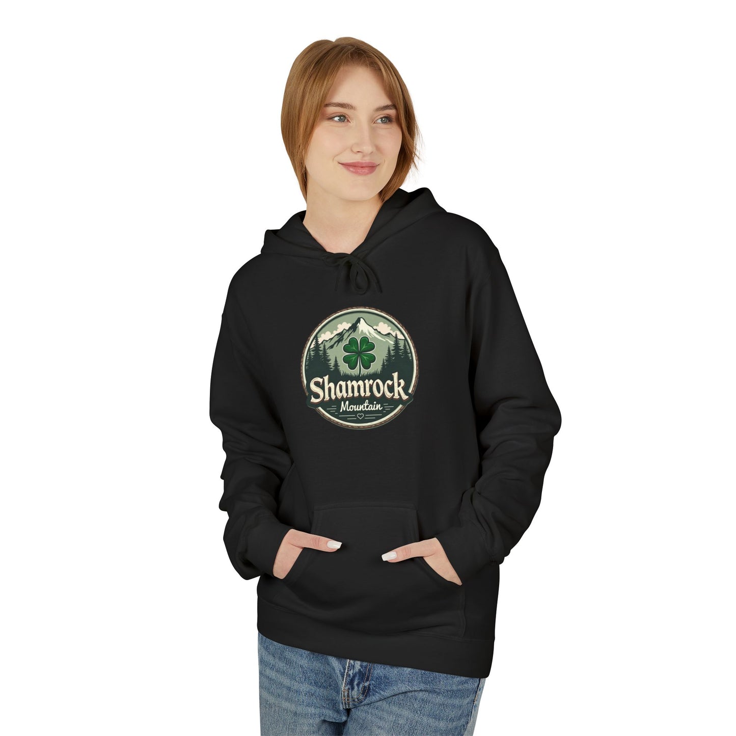 Shamrock Mountain, Unisex Midweight Softstyle Fleece Hoodie