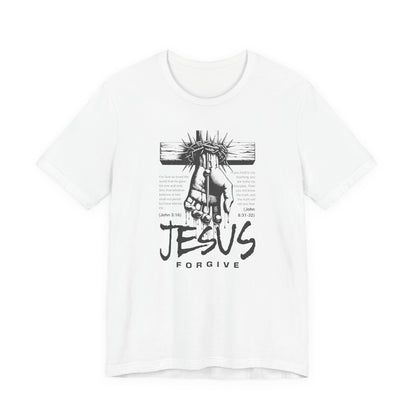 Jesus Forgive Cross T-Shirt — Christian Faith Tee