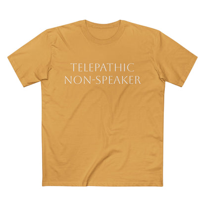 Telepathic Non-Speaker, Adult Staple Tee - Psychonaut Swag