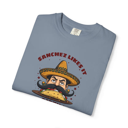 "Dirty Taco" Moustache and Sombrero Taco Graphic Tee
