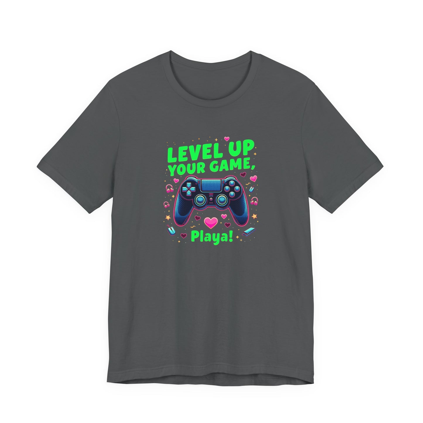 Level Up Your Game Gamer Tee — 'Level Up Your Game, Playa!' Video Game Controller Shirt