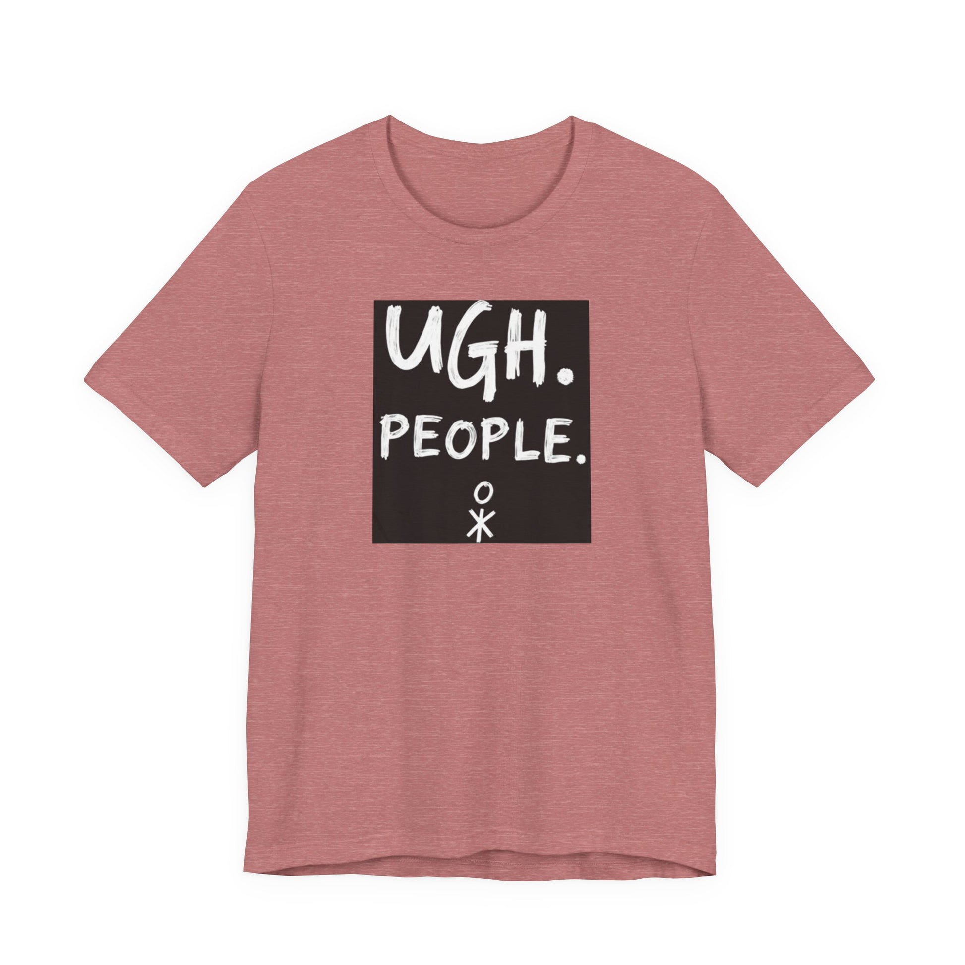 Frustration Level: UGH. PEOPLE. Unisex Tee, Funny Graphic T-Shirt, Gift for Introverts, Casual Wear, Everyday Humor - Psychonaut Swag